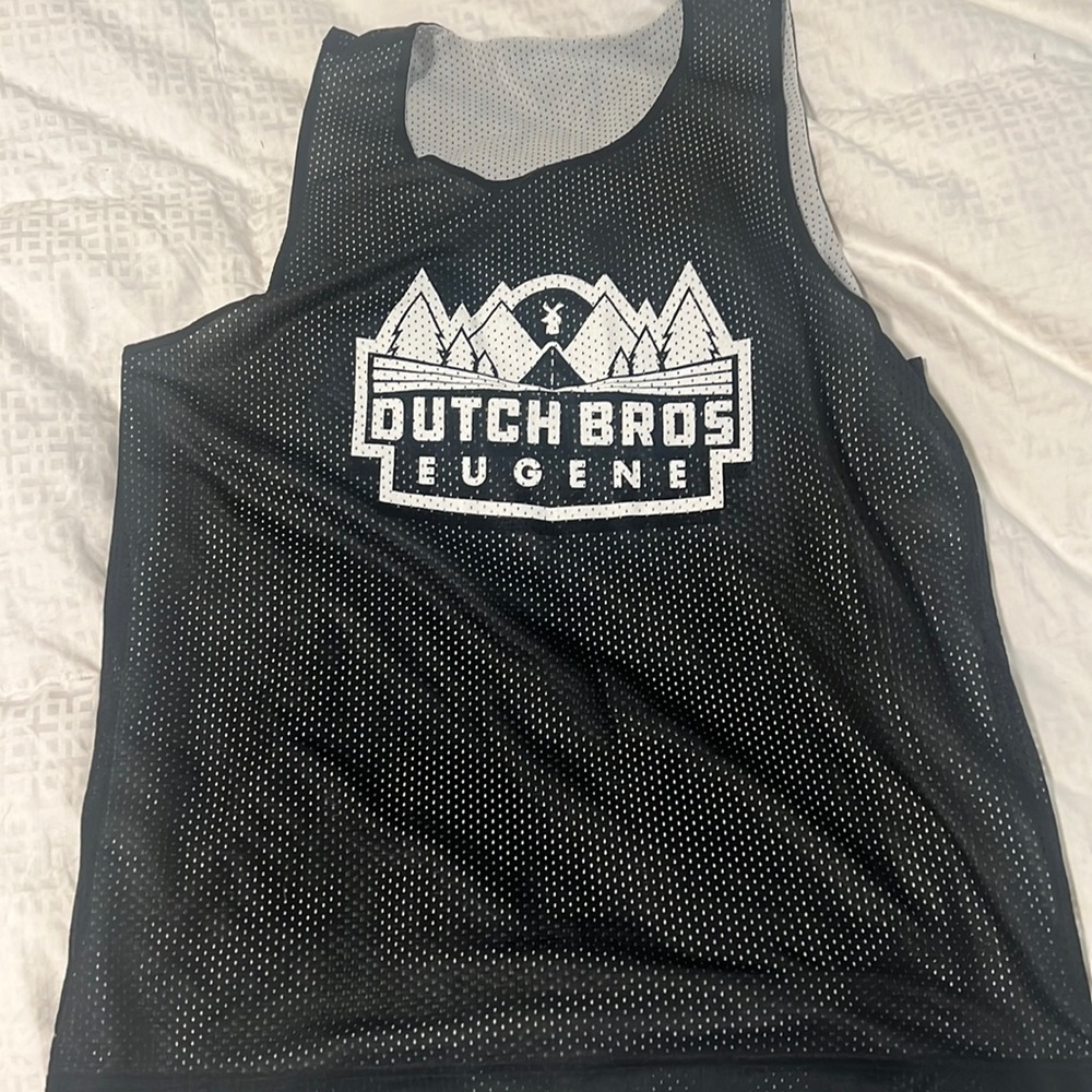 RARE Dutch Bros Eugene Exclusive Reversible Basketball Jersey